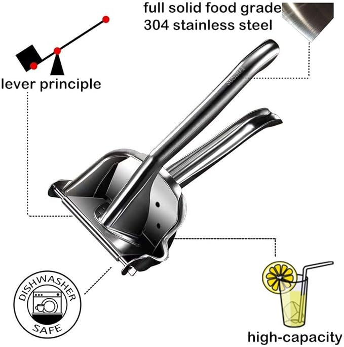 Aluminum Hand Press Juicer: Fresh Juice Made Easy