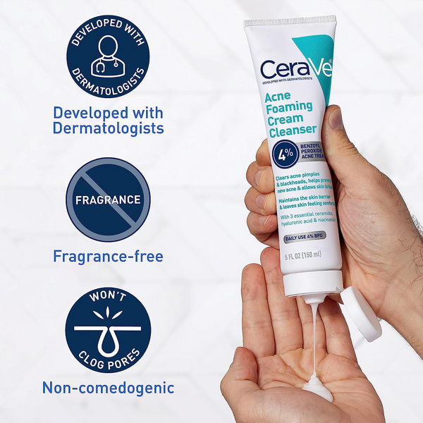 CeraVe® Acne Foaming Cream Cleanser