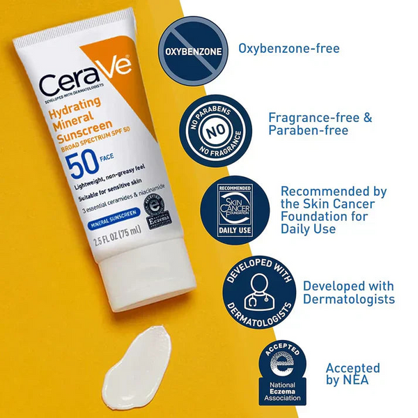 CeraVe 4-in-1 Skincare Kit: Night Cream, Sunblock, Cleanser & Serum for Radiant Skin