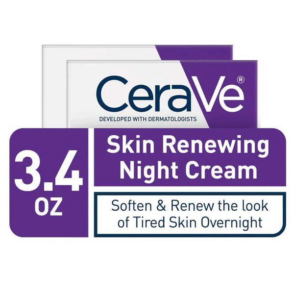 CeraVe 4-in-1 Skincare Kit: Night Cream, Sunblock, Cleanser & Serum for Radiant Skin